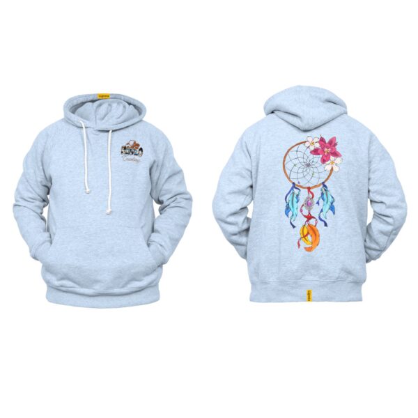 Ligosta Cowboy, Blooming Dreams Collection Hoodie, Unisex Hoodie With Colorful Floral Dreamcatcher Design, Vibrant Boho Style 037 - Image 6