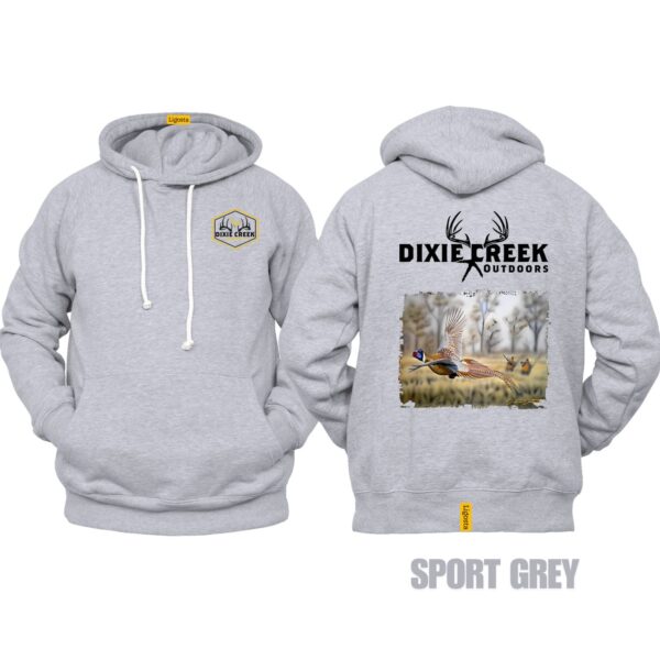 Ligosta Dixie Creek, Wildlife Collection Hoodie, Unisex Hoodie Featuring Flying Pheasant Design, Perfect For Upland Hunters 024 - Image 5