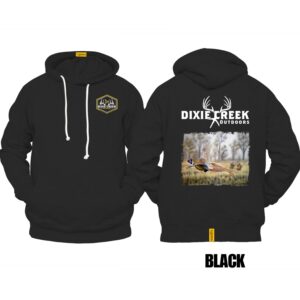 Ligosta Dixie Creek, Wildlife Collection Hoodie, Unisex Hoodie Featuring Flying Pheasant Design, Perfect For Upland Hunters 024