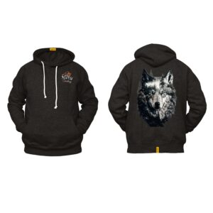 Ligosta Cowboy, Wild Nature Collection Hoodie, Unisex Hoodie Featuring Wolf And Forest Art, Perfect For Nature Lovers 080