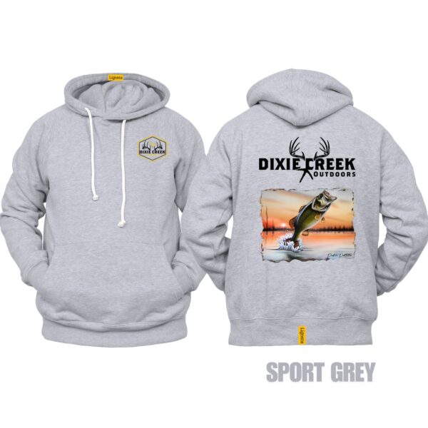 Ligosta Dixie Creek, Wildlife Collection Hoodie, Unisex Hoodie Featuring Bass Fishing Design, Perfect For Anglers 014 - Image 5