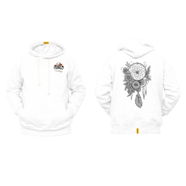 Ligosta Cowboy, Blooming Dream Collection Hoodie, Unisex Hoodie With Floral Dreamcatcher Design, Perfect For Boho Lovers 033 - Image 3