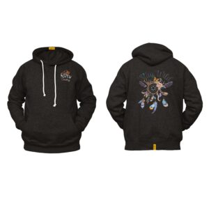 Ligosta Cowboy, Stay Wild Collection Hoodie, Unisex Hoodie Featuring Dreamcatcher with “Stay Wild” Motif, Perfect For Free Spirits 099