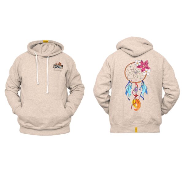 Ligosta Cowboy, Blooming Dreams Collection Hoodie, Unisex Hoodie With Colorful Floral Dreamcatcher Design, Vibrant Boho Style 037 - Image 5