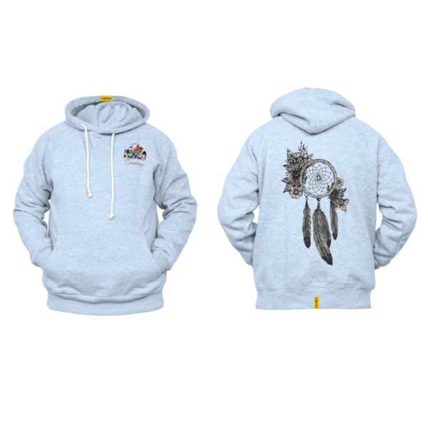 Ligosta Cowboy, Floral Harmony Collection Hoodie, Unisex Hoodie With Floral Dreamcatcher Design, Perfect For Boho Lovers 030 - Image 6