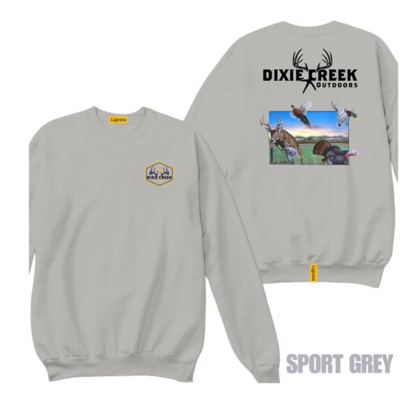 Ligosta Dixie Creek, Outdoor Wildlife Collection Sweatshirt, Unisex Sweatshirt Featuring Multi-Species Design, Hunting And Wildlife Fans 11 - Image 5