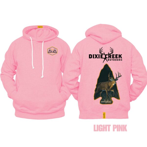 Ligosta Dixie Creek, Outdoor Wildlife Collection Hoodie, Unisex Hoodie Featuring Deer Arrowhead Design, Perfect For Hunting Enthusiasts 002 - Image 4