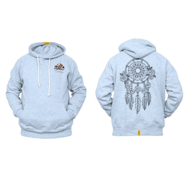 Ligosta Cowboy, Rose Web Collection Hoodie, Unisex Hoodie With Intricate Rose Dreamcatcher Design, Perfect For Boho Lovers 034 - Image 6