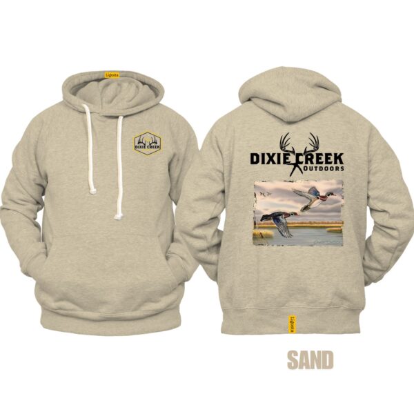 Ligosta Dixie Creek, Wildlife Collection Hoodie, Unisex Hoodie Featuring Flying Wood Ducks, Perfect For Waterfowl Hunters 026 - Image 6