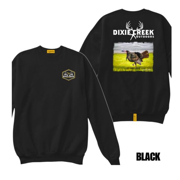 Ligosta Dixie Creek, Outdoor Wildlife Collection Sweatshirt, Unisex Sweatshirt Featuring Wild Turkey Design, Turkey Hunting Fans 007