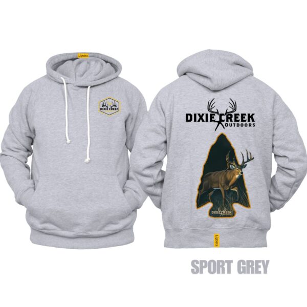 Ligosta Dixie Creek, Outdoor Wildlife Collection Hoodie, Unisex Hoodie Featuring Deer Arrowhead Design, Perfect For Hunting Enthusiasts 002 - Image 5