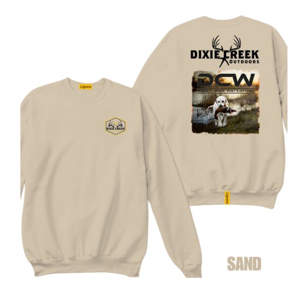 Ligosta Dixie Creek, Wildlife Collection Sweatshirt, Unisex Sweatshirt Featuring Retriever With Duck Design, Perfect For Waterfowl Fans 022 - Image 6