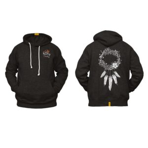 Ligosta Cowboy, Wreath Dream Collection Hoodie, Unisex Hoodie With Floral Wreath Dreamcatcher Design, Perfect For Boho Lovers 032