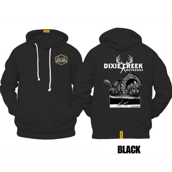 Ligosta Dixie Creek, Wildlife Collection Hoodie, Unisex Hoodie Featuring Strutting Turkey Design, Perfect For Turkey Hunters 025
