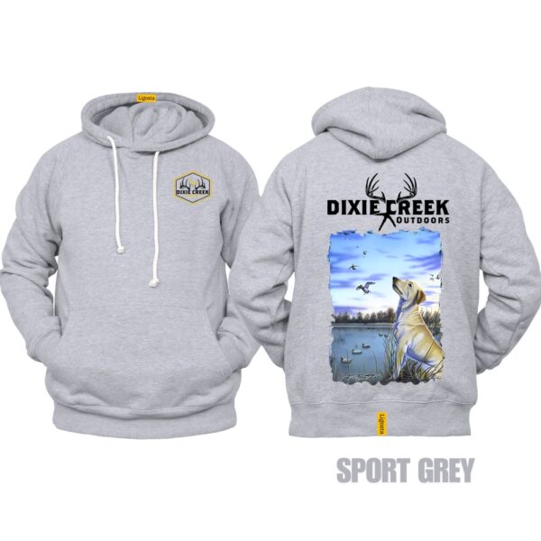 Ligosta Dixie Creek, Wildlife Collection Hoodie, Unisex Hoodie Featuring Yellow Lab Design, Perfect For Waterfowl Hunters 029 - Image 5